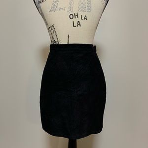 Womens leather skirt